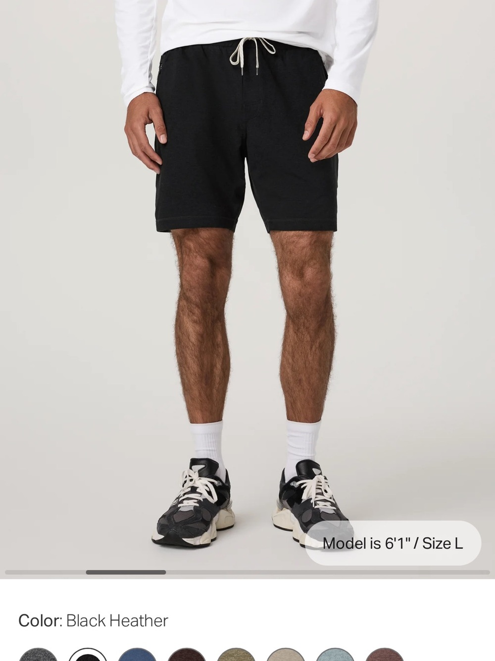 Vuori Men's large ponto performance Shorts, large, black